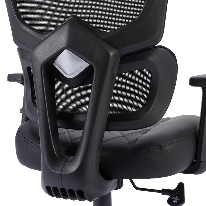 Javlergo Swivel High Back Mesh Office Chair with Adjustable Headrest Armrest