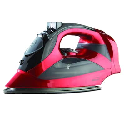 Steam Iron With Retractable Cord Ruby