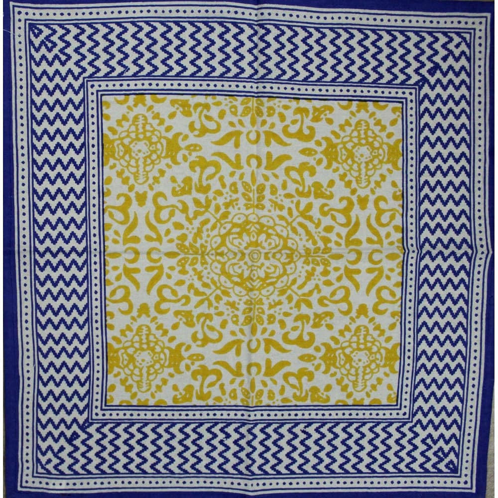 Chateau French Country Cotton Geometric Floral Tablecloth Collection