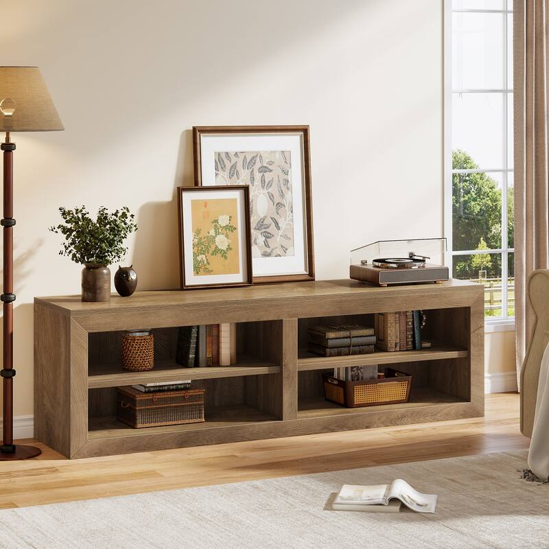 55" Wood Storage Bench for Entryway, Shoe & Bedroom