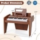 preview thumbnail 4 of 6, Educational Toy 25 Keys Wooden Piano w/Music Stand