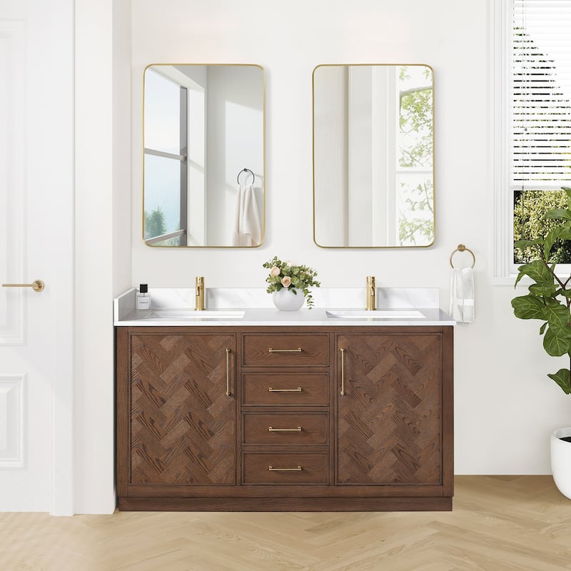 Jakarta Bath Vanity with Quartz Stone Top without Mirror