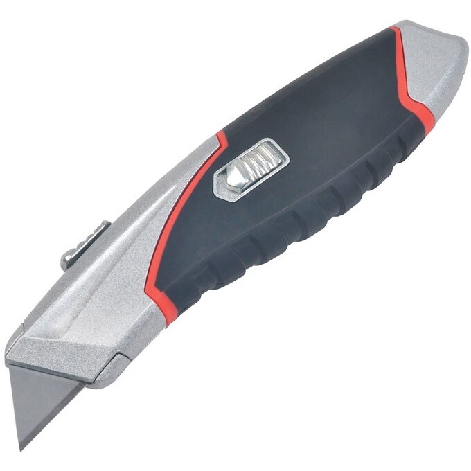 Shop Steel Grip Dr76527 Retractable Quick Open Utility Knife Silver Black Overstock 28017047