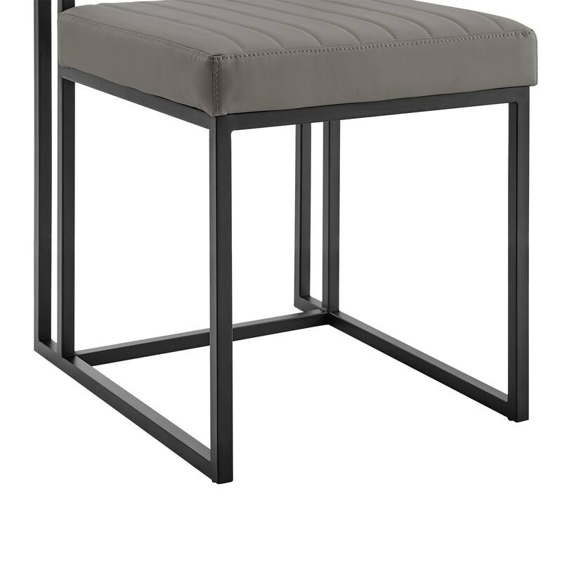 Anastasia Modern Upholstered Metal Dining Chairs - Set of 2