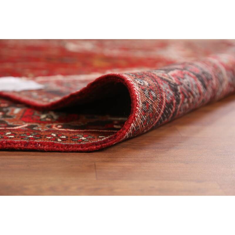 Hand Knotted Oriental 100% Wool Carpet Traditional Floral Red Heriz Area Rug - 11' 8'' X 7' 10''
