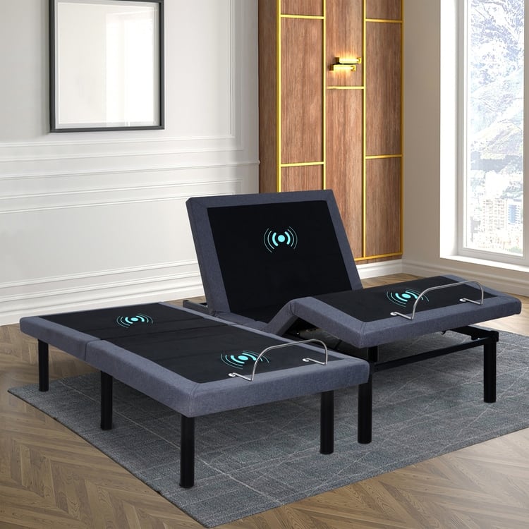 FlexiRest: Pain Relieving Adjustable Bed Frame, 3 Mode Massage with Timer, Zero Gravity Adjustable Bed Base, 3 Speed