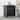 Anmytek Modern Black Wood Rattan Nightstand Bedside Table Side Table with 3 Drawers for Bedroom