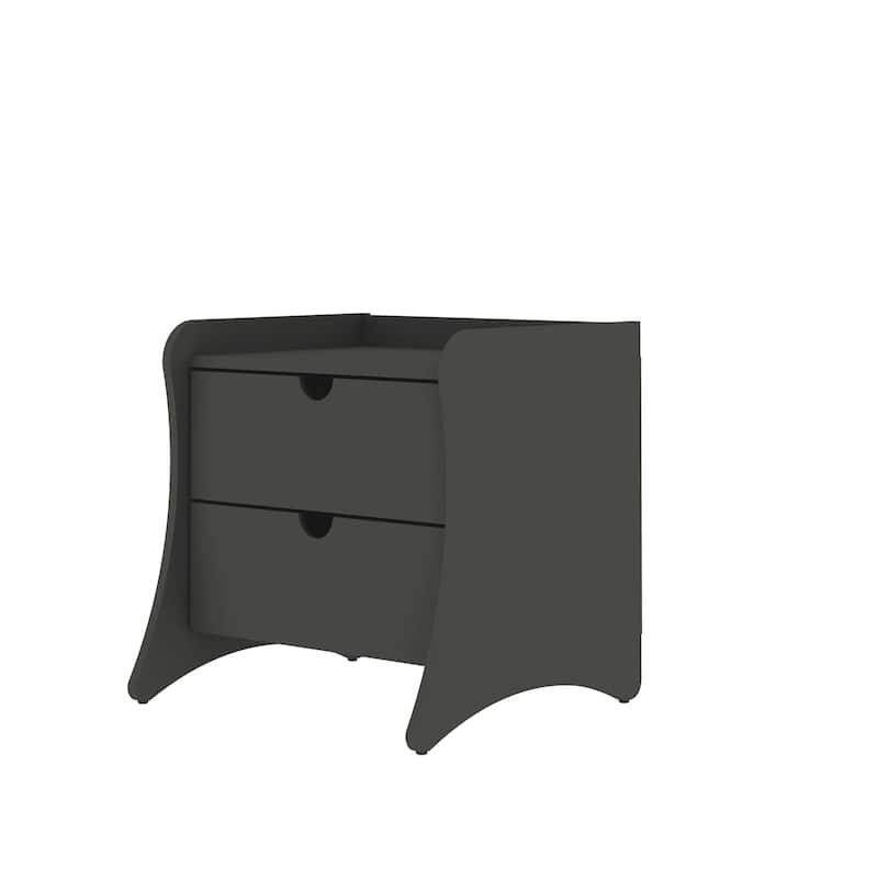 Manhattan Comfort Coney 2-Piece Mid-Century Modern Dresser and Nightstand Set
