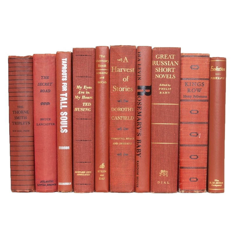 Books Red Decorative Accessories: Vintage Sienna ColorPak