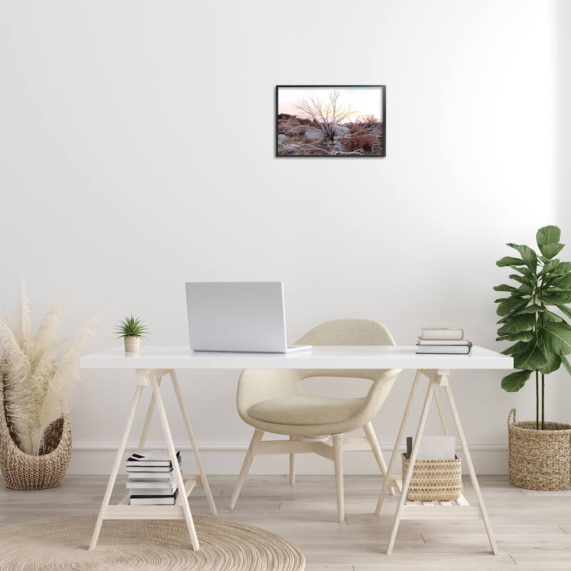 Stupell Rocky Foothills Terrain Framed Giclee Art Design By Gemma Bardot