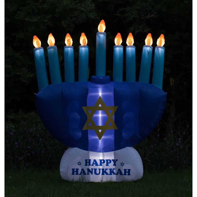 Giant Hanukkah Inflatable Menorah