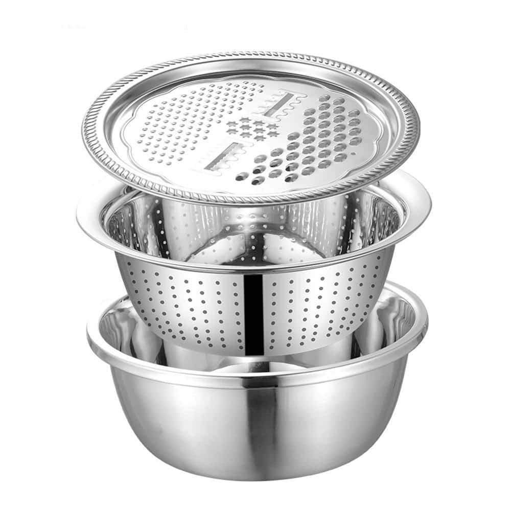 Kitchen Grater Cheese With Stainless Steel Drain Basin Bed Bath