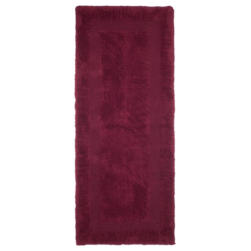 Bath Mat - 60x24-Inch Plush Cotton Bathroom Runner by Windsor Home