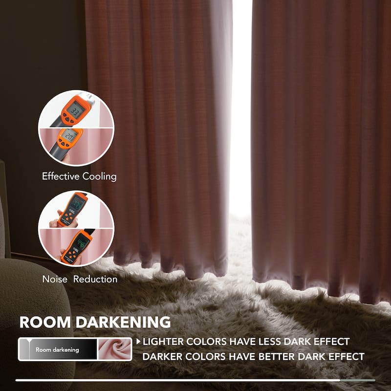 Deconovo Back Tab Blackout Curtains (2 Panel)