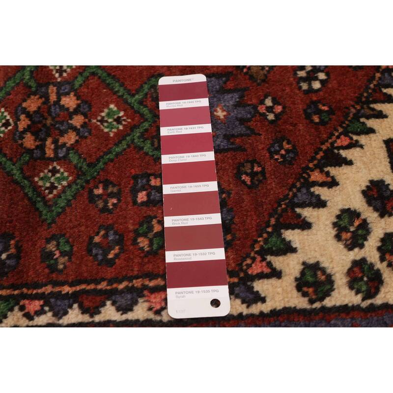 ECARPETGALLERY Hand-knotted Andelz Red Wool Rug - 3'9 x 6'4