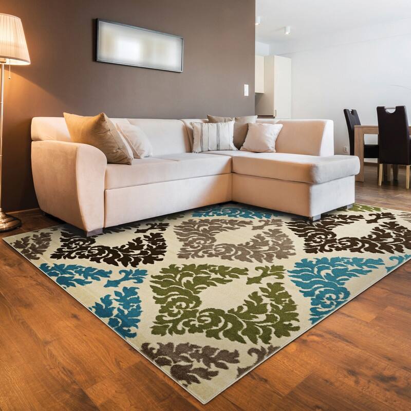 Claremont Damask Rug Collection