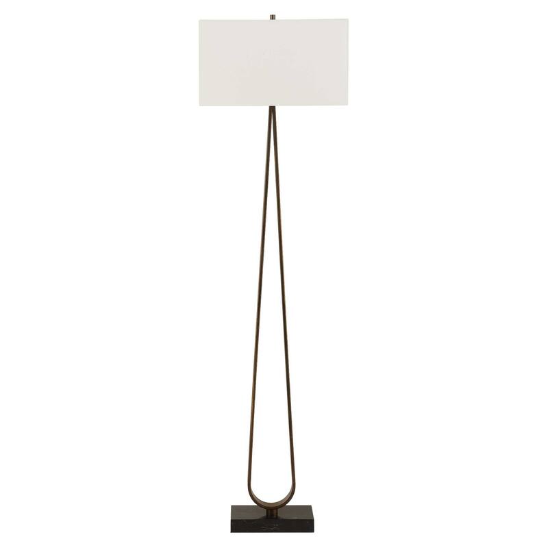 Uttermost Galloway Minimalist Bronze Floor Lamp