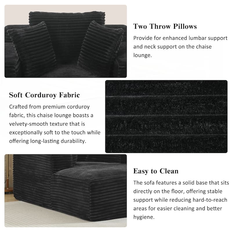 Full- compressed Chaise Lounge Sofa Bed