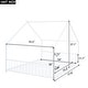 preview thumbnail 7 of 5, Full Size Metal House Bed, White