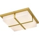 preview thumbnail 3 of 5, Armstrong Integrated LED Brushed Gold Flush Mount
