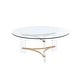 preview thumbnail 8 of 6, Sosi Gold Finish Coffee Table