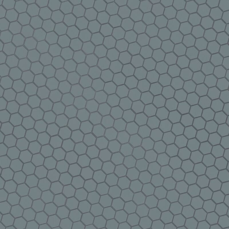 Ackland AKM-P-1.5X1.5HXG-CA 10" x 11" Porcelain Geometric Floor and - Blue Maris