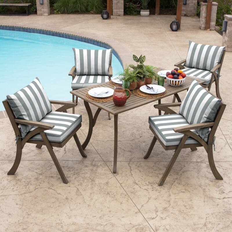 ARDEN Outdoor 21 x 21 in. Dining Chair Cushion Set