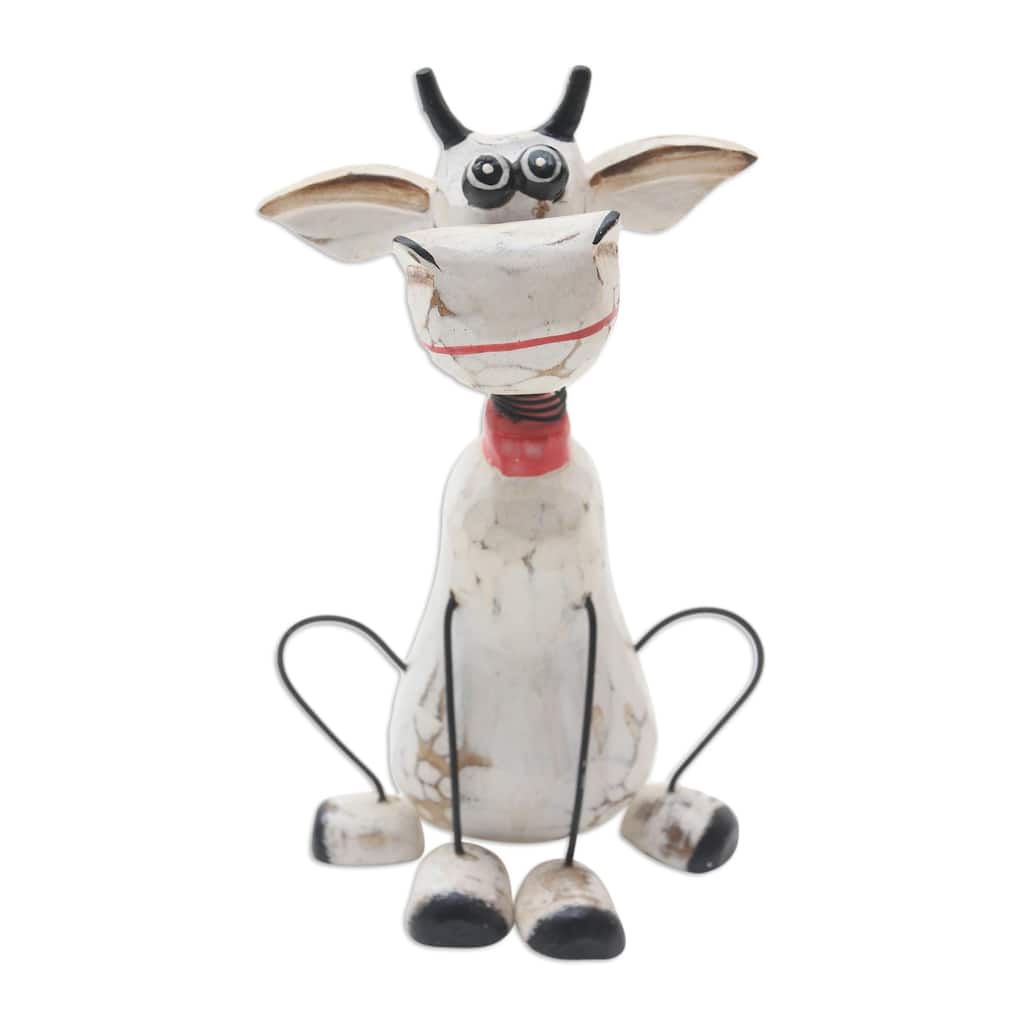 Novica Handmade Donkey Derby Wood Statuette