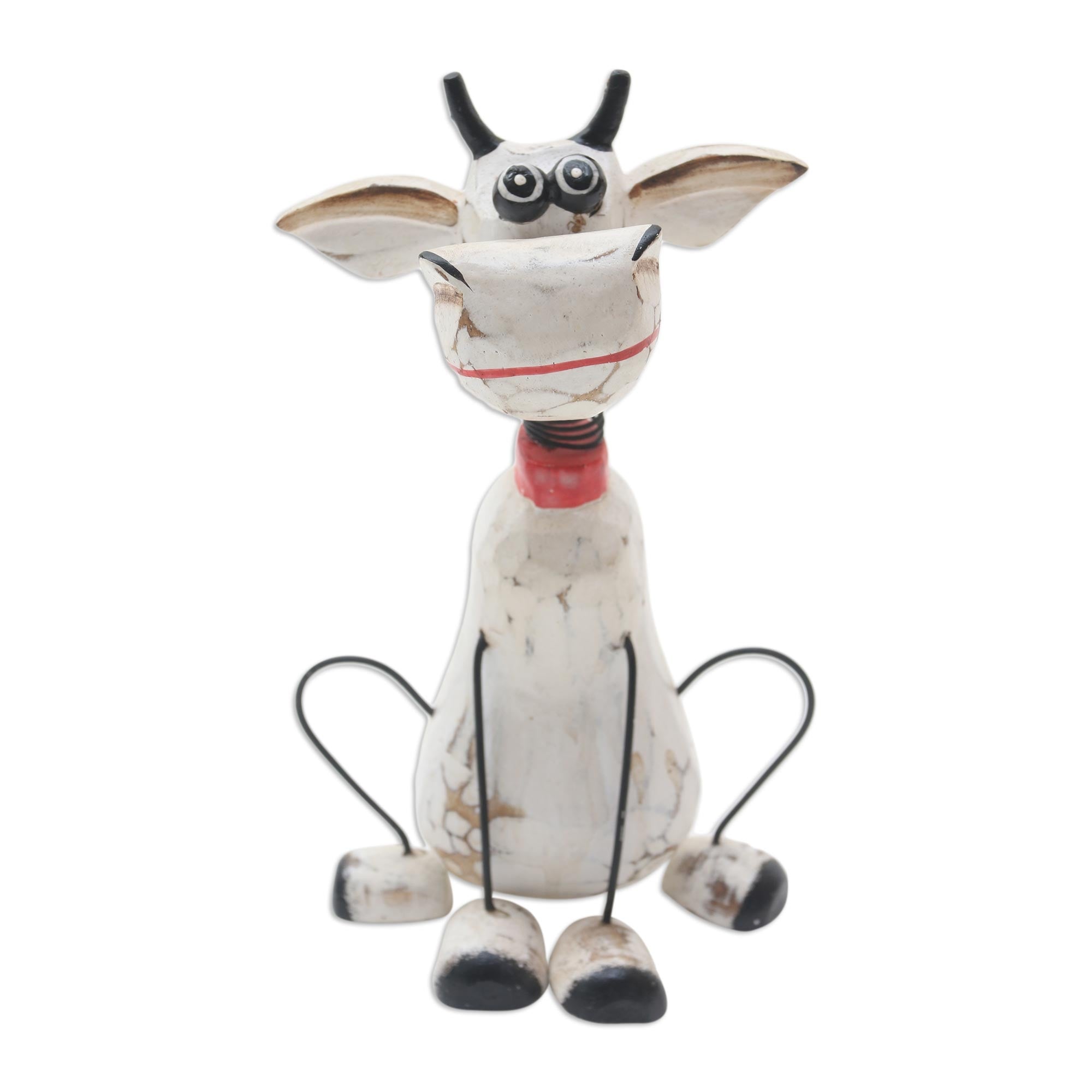 Novica Handmade Donkey Derby Wood Statuette