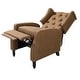 preview thumbnail 67 of 87, Debora Wingback Button Tufted Push-back Recliners Set of 2 by HULALA HOME