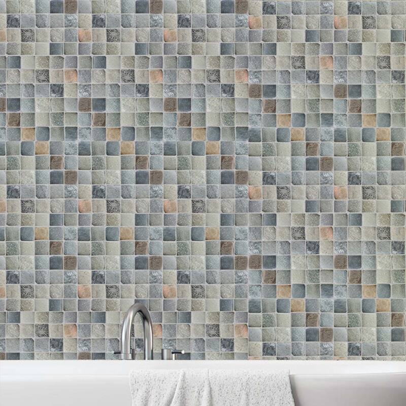 Molar 5 Mix Pebble Mosaic Tiles for Backsplash Kitchen and Bathroom Wall (12" X 12") 5 tiles per case - Case (5 Tiles)