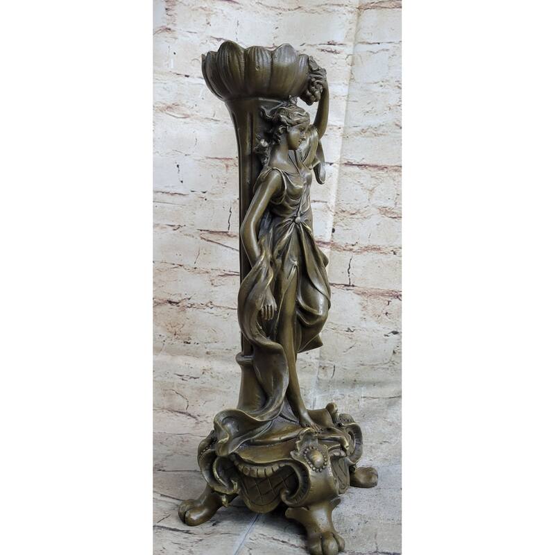 Victorian Mythology Sexy Woman Solid Bronze Candlestick Candle Holder Sale