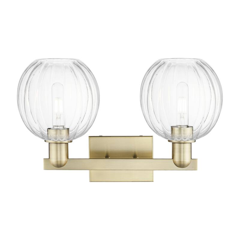 Innovations Lighting Downtown Urban - Preston - 2 Light 16" Globe Shade Bath Vanity Light
