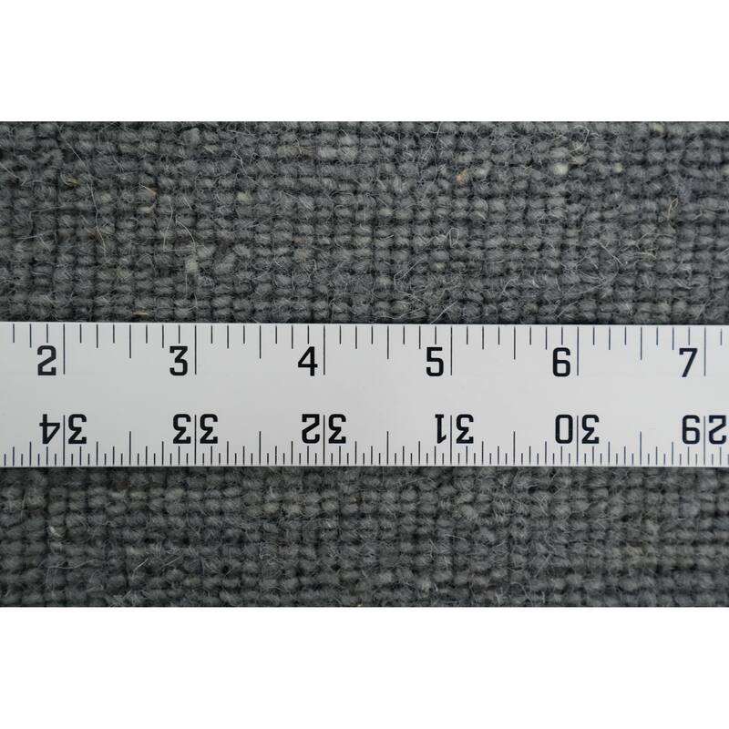 Hand Knotted Oriental 100% Wool Carpet Tribal Animal Pictorial Greys & Charcoal Gabbeh Area Rug - 8' 9'' X 8' 10''
