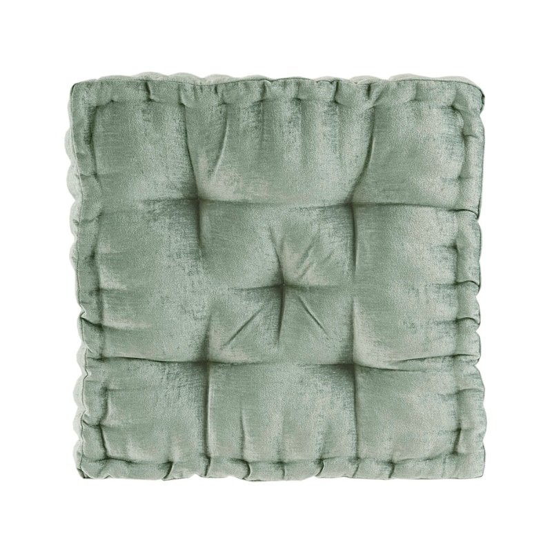 Intelligent Designs Azza Poly Chenille Square Floor Pillow Cushion
