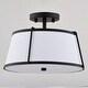 preview thumbnail 3 of 9, Vaxcel Lighting C0329 Marion 2 Light 13" Wide Semi-Flush Drum Ceiling