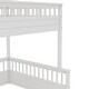 preview thumbnail 10 of 25, Full XL over Queen Bunk Bed with Ladder and Guardrails, Solid Pine Wood Frame
