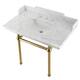 Option Marble White / Brushed Brass