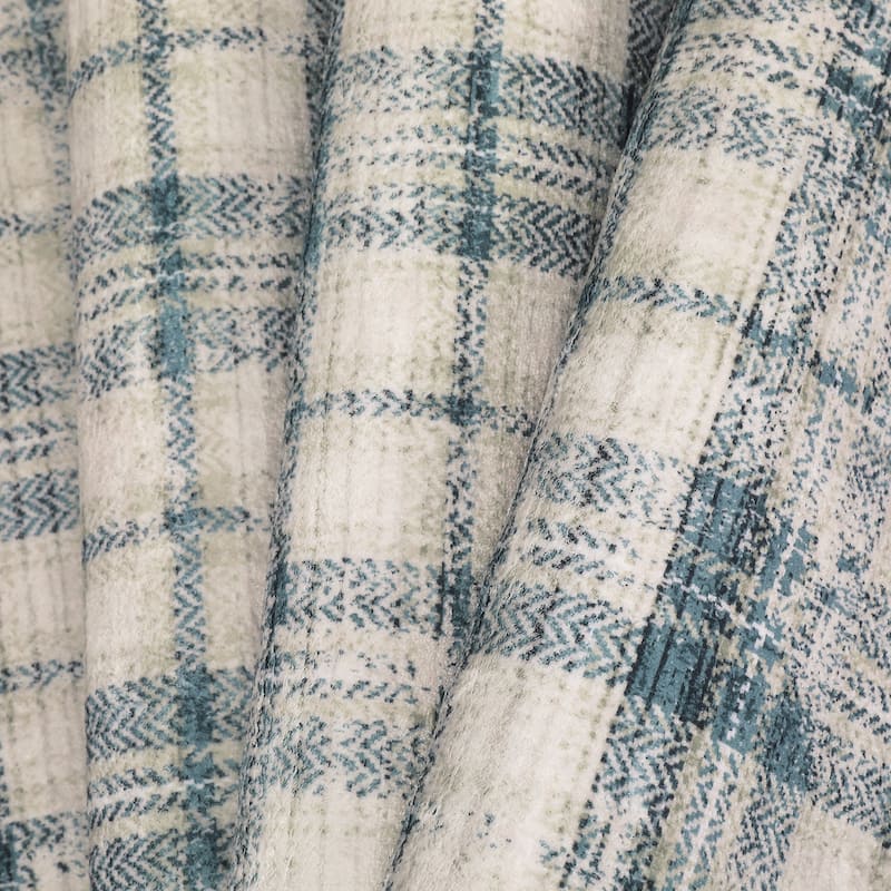 Garvee Earthy Plaid Soft Low Pile Foldable Area Rug