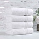 preview thumbnail 52 of 105, Superior Heritage Egyptian Cotton Absorbent Bath Towel Set of 4 White