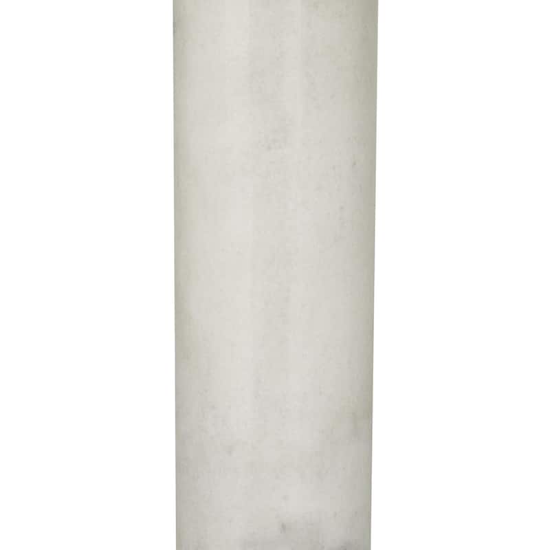 Marble Slender Stand Room Table Lamp with Drum Shade - Black or White - Roche River Decor