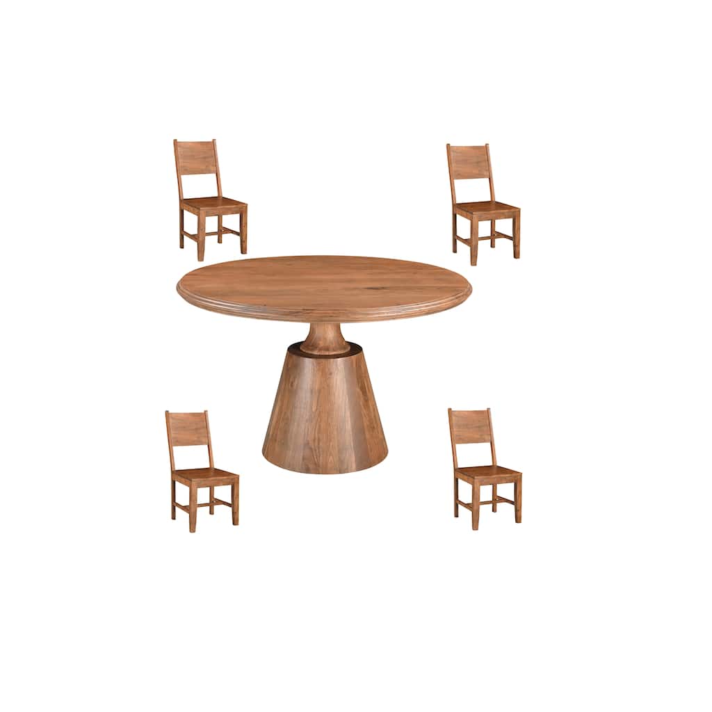 Riley 5-piece Solid Wood Dining Set