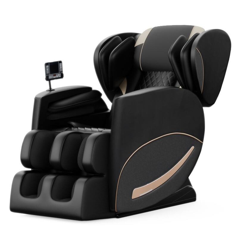 Zero Gravity Massage Chair w/8 Massage Rollers and Full-Body Air Pressure, Living Room Home Spa Recliner