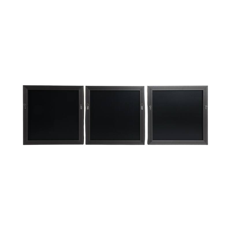 Canvas Art Wall Decor Textured Coastal Design (Set of 3) - 20" Silver
