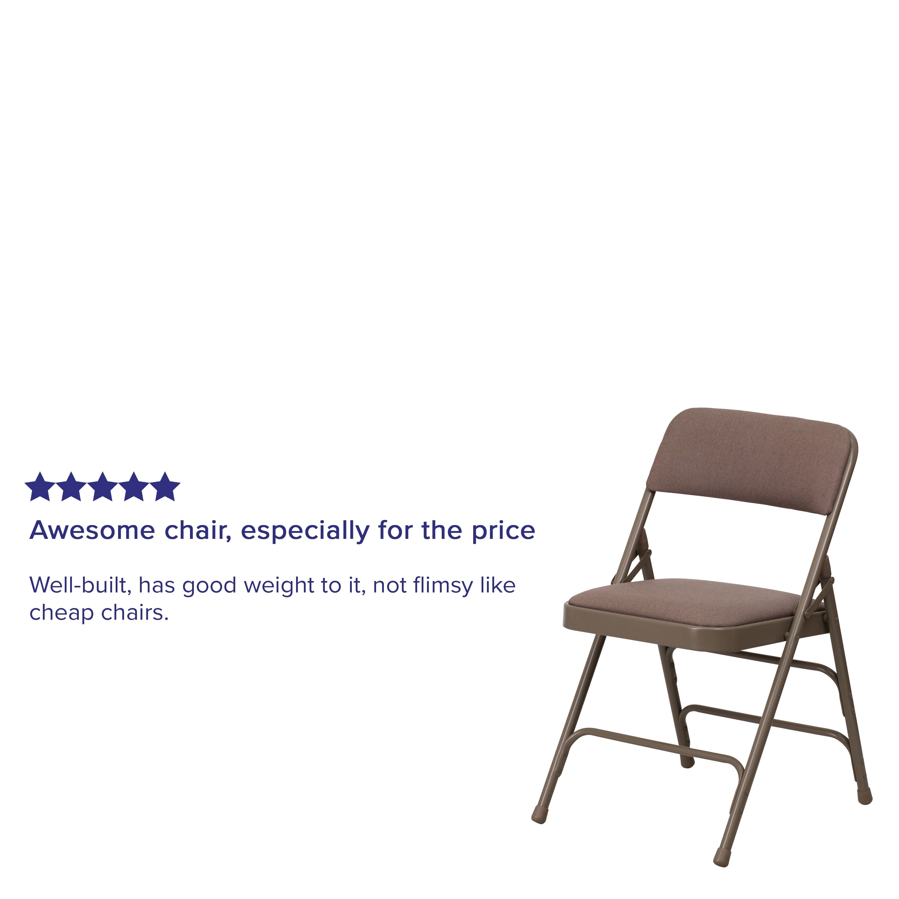 Metal folding chairs with padded seats sale