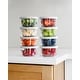 preview thumbnail 15 of 32, Glass Food Storage Containers Set - Round, 1-Cup (8oz) BPA-Free, Microwave & Oven Safe, Airtight Lids