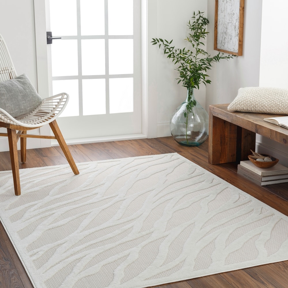 Livabliss San Diego Abstract Stripe Indoor/ Outdoor Area Rug