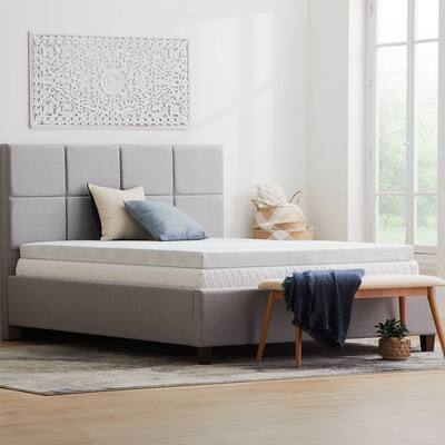 Dr. Oz Good Life Say Goodnight Memory Foam Mattress Topper- Cal King - White