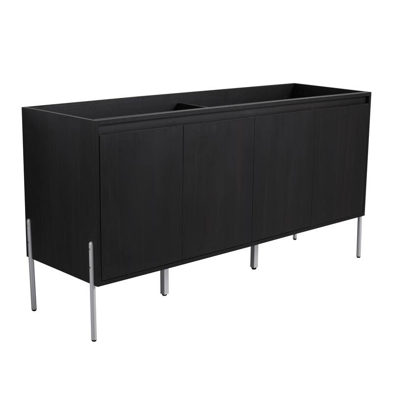 36" Freestanding Bathroom Vanity Cabinet, Soft Close Double Doors, Durable Eco-Friendly Plywood Construction