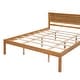 preview thumbnail 5 of 7, Classic Platform Bed Frame Wood Queen Bed with Headboard, Solid Wood Queen Size Platform Bed Frame, No Box Spring Needed